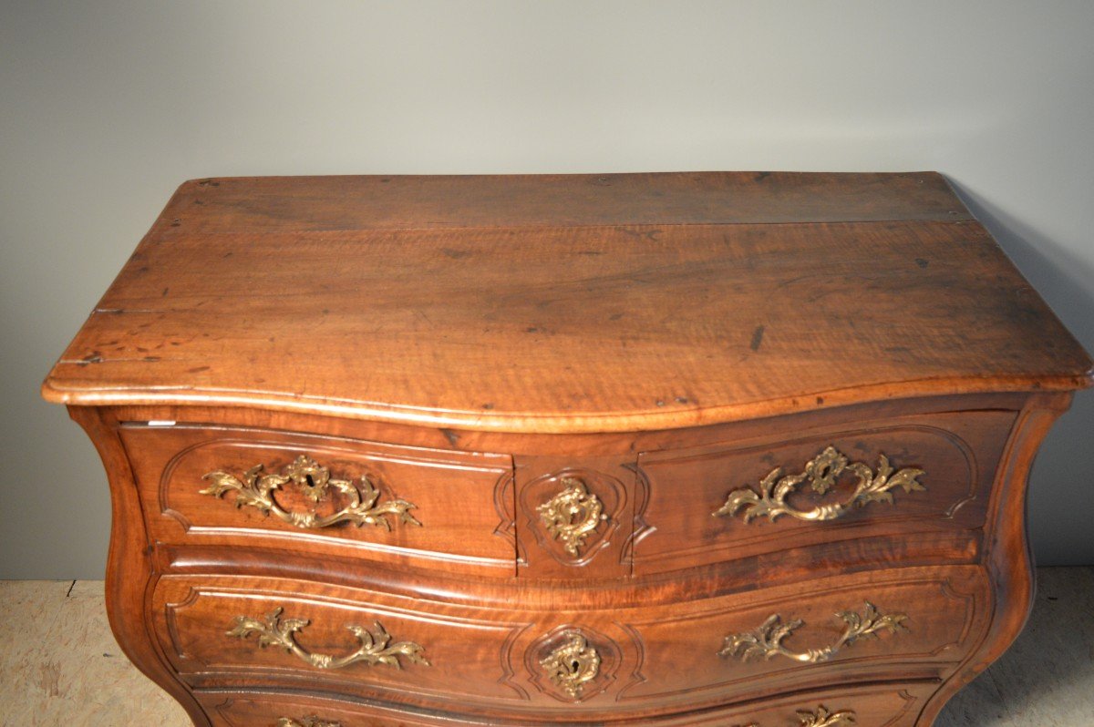 Tomb Commode In Walnut, 18th Century.-photo-3