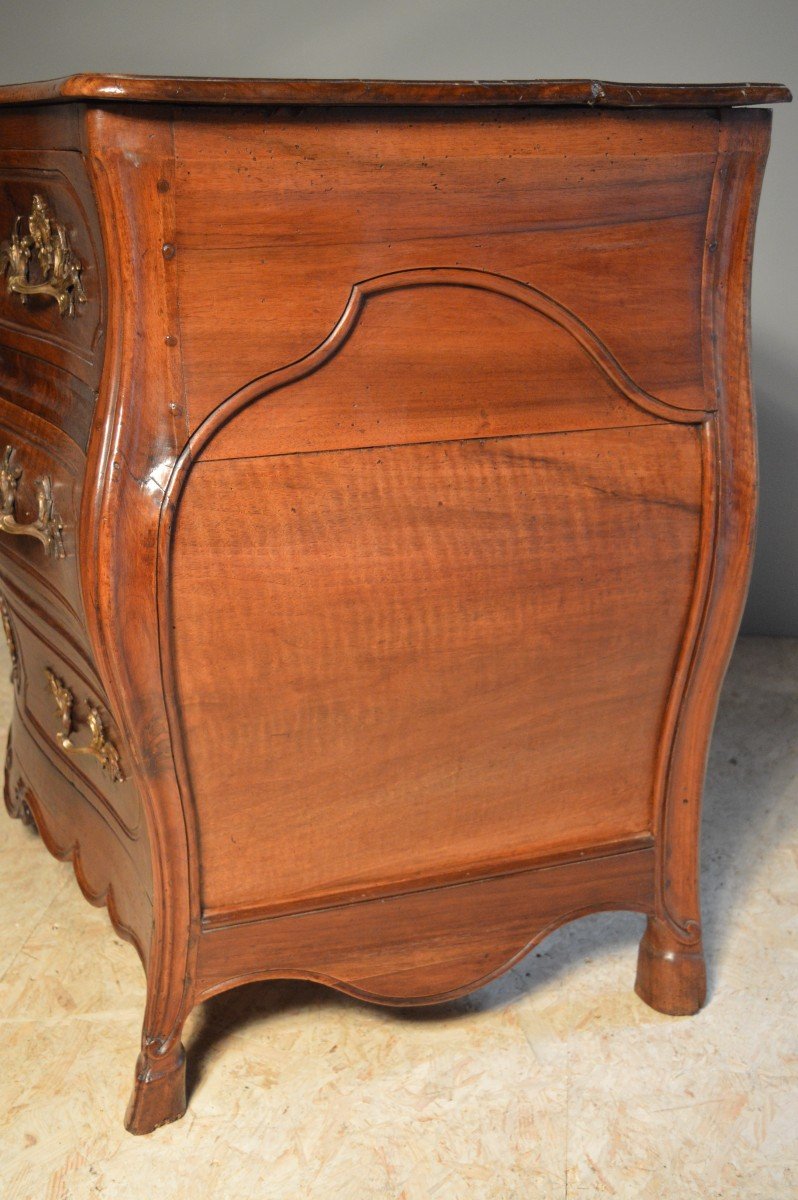 Tomb Commode In Walnut, 18th Century.-photo-4