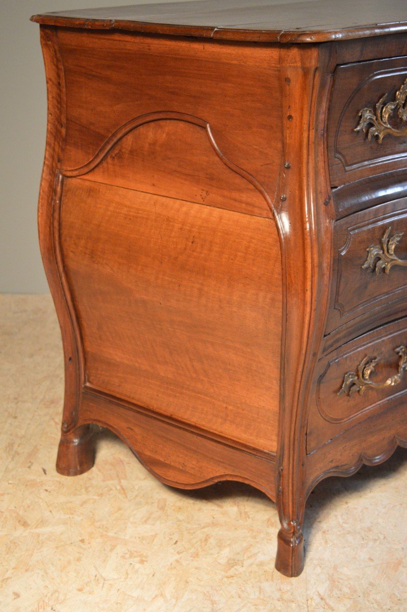 Tomb Commode In Walnut, 18th Century.-photo-5