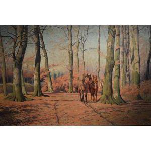 Louis Loncin "the Longshoreman And His Ardennes Draft Horses"