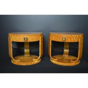 Pair Of Art-deco Coffee Tables.