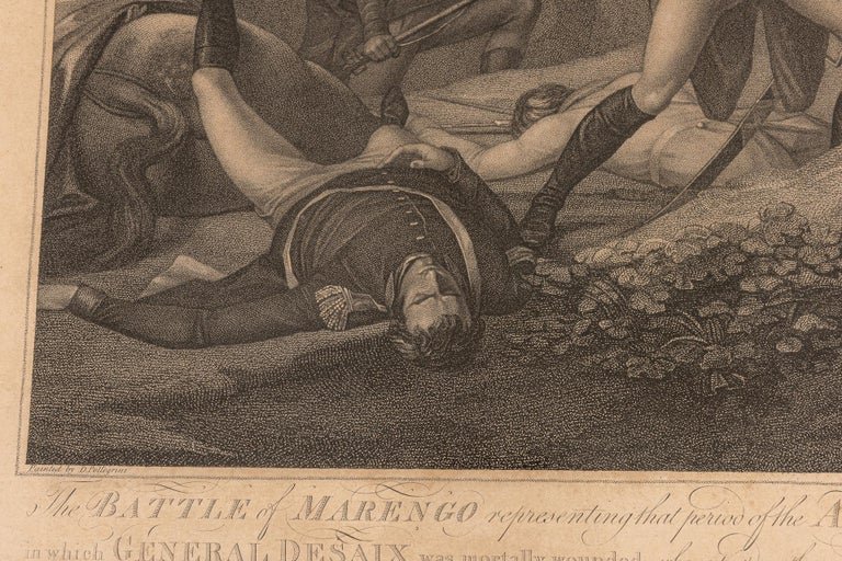 Antique Framed Print Of The Battle Of Marengo-photo-5