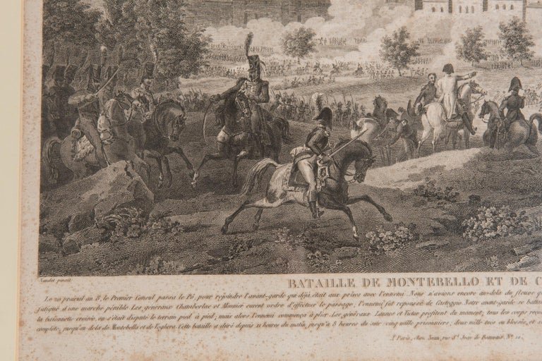 Battles Of Montebello And Casteggio In Antique Frame-photo-3