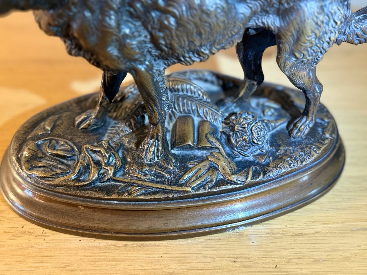 Antoine-Louis Barye - Barzoï debout-photo-2