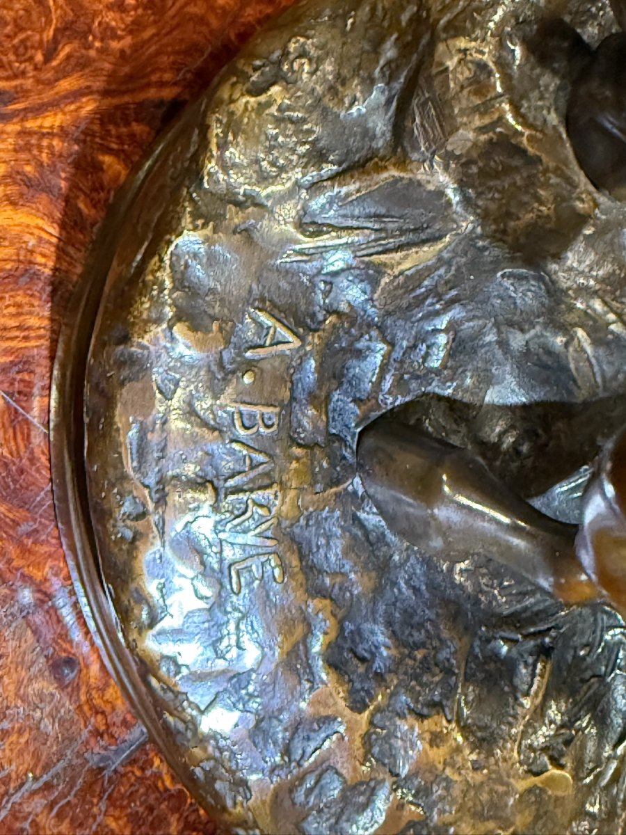 A.L. Barye et Ch. Valton - L'accolade des chevaux-photo-2