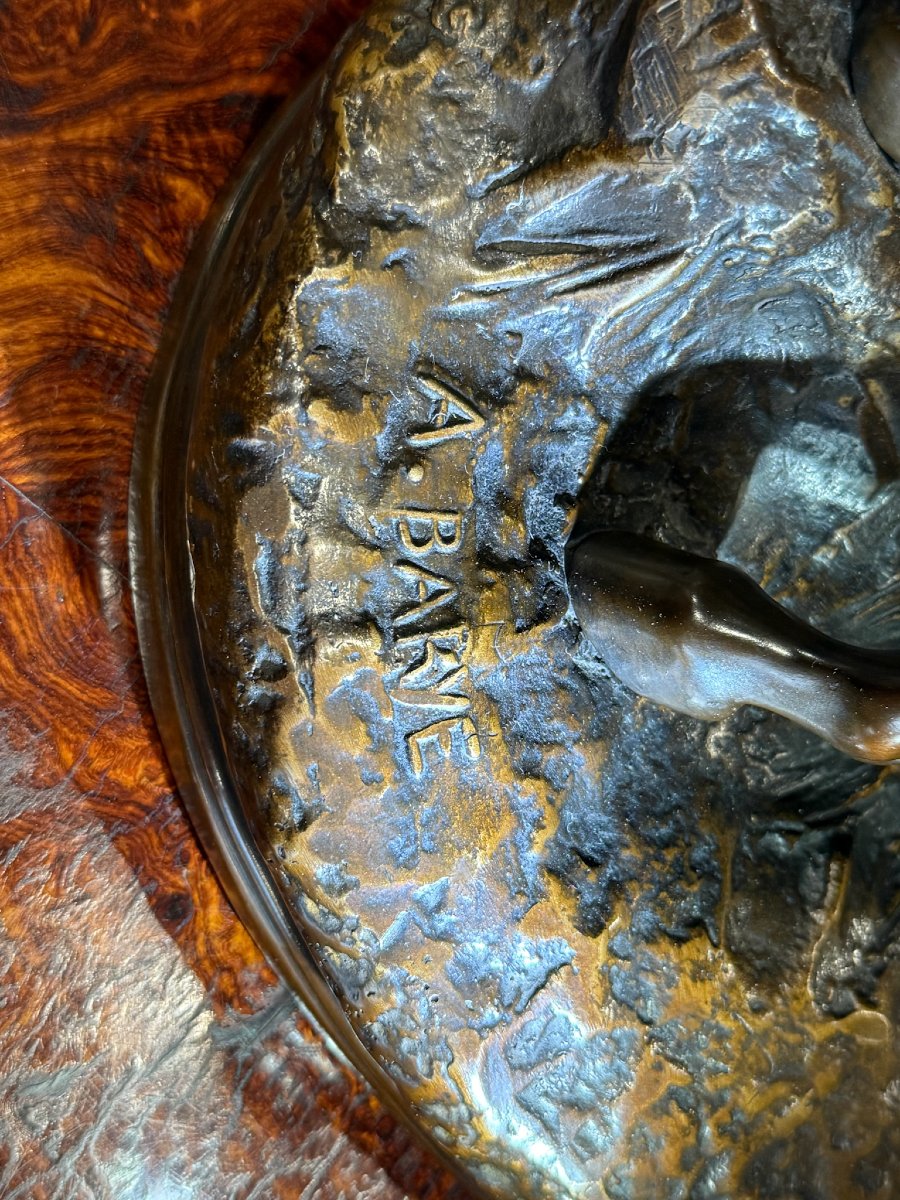 A.L. Barye et Ch. Valton - L'accolade des chevaux-photo-4