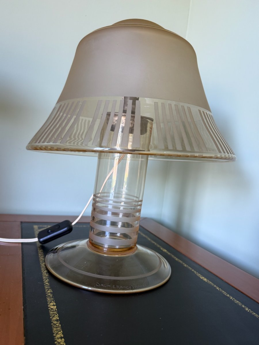 Daum - Art Deco Lamp - 1930-photo-1