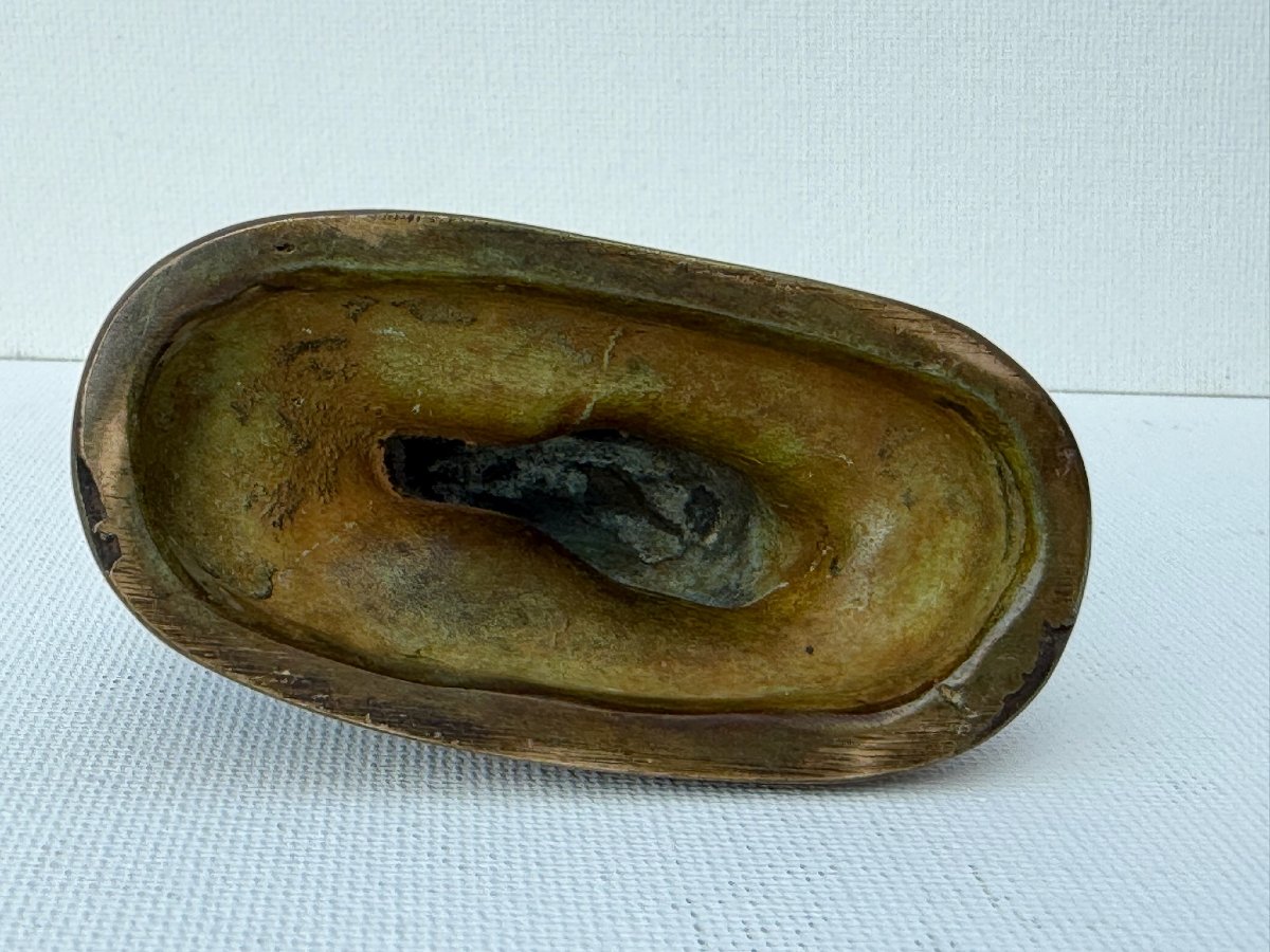 A.l. Barye - Hare With Ears Pricked Up - 20th-century Bronze Sculpture-photo-2