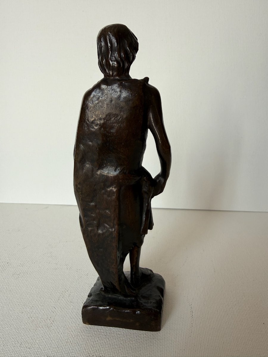 Saint Jean-Baptiste, Sculpture en bronze, Réduction mécanique de Colas XIXe -photo-4