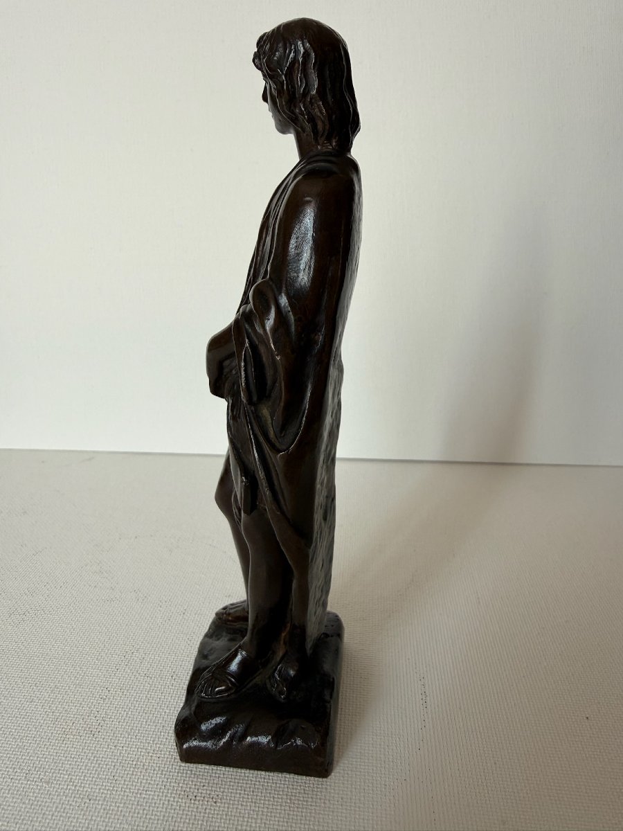 Saint Jean-Baptiste, Sculpture en bronze, Réduction mécanique de Colas XIXe -photo-2