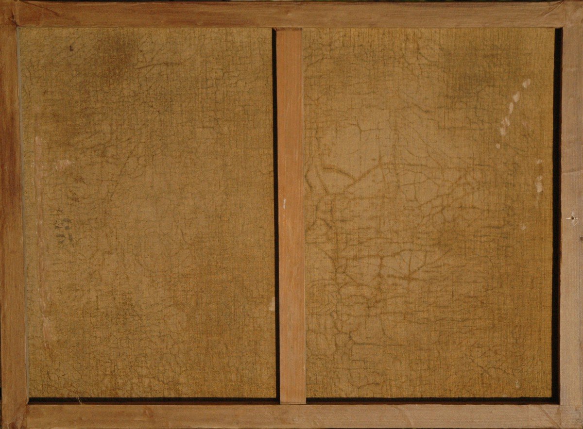 Table XIX Landscape Oil On Canvas By Godchaux-photo-1