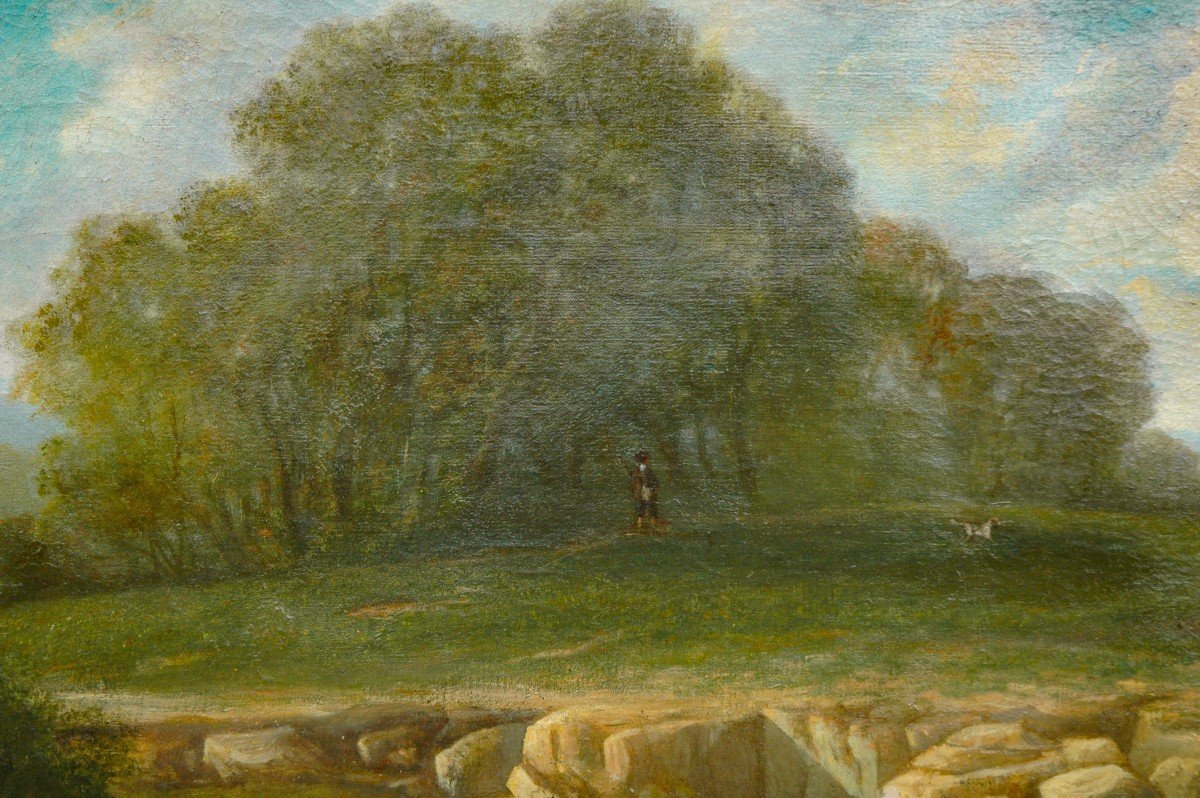 Table XIX Landscape Oil On Canvas By Lucien Mengaud-photo-4