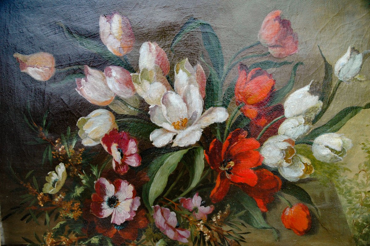 Table XIX Hst Still Life Flowers -photo-2