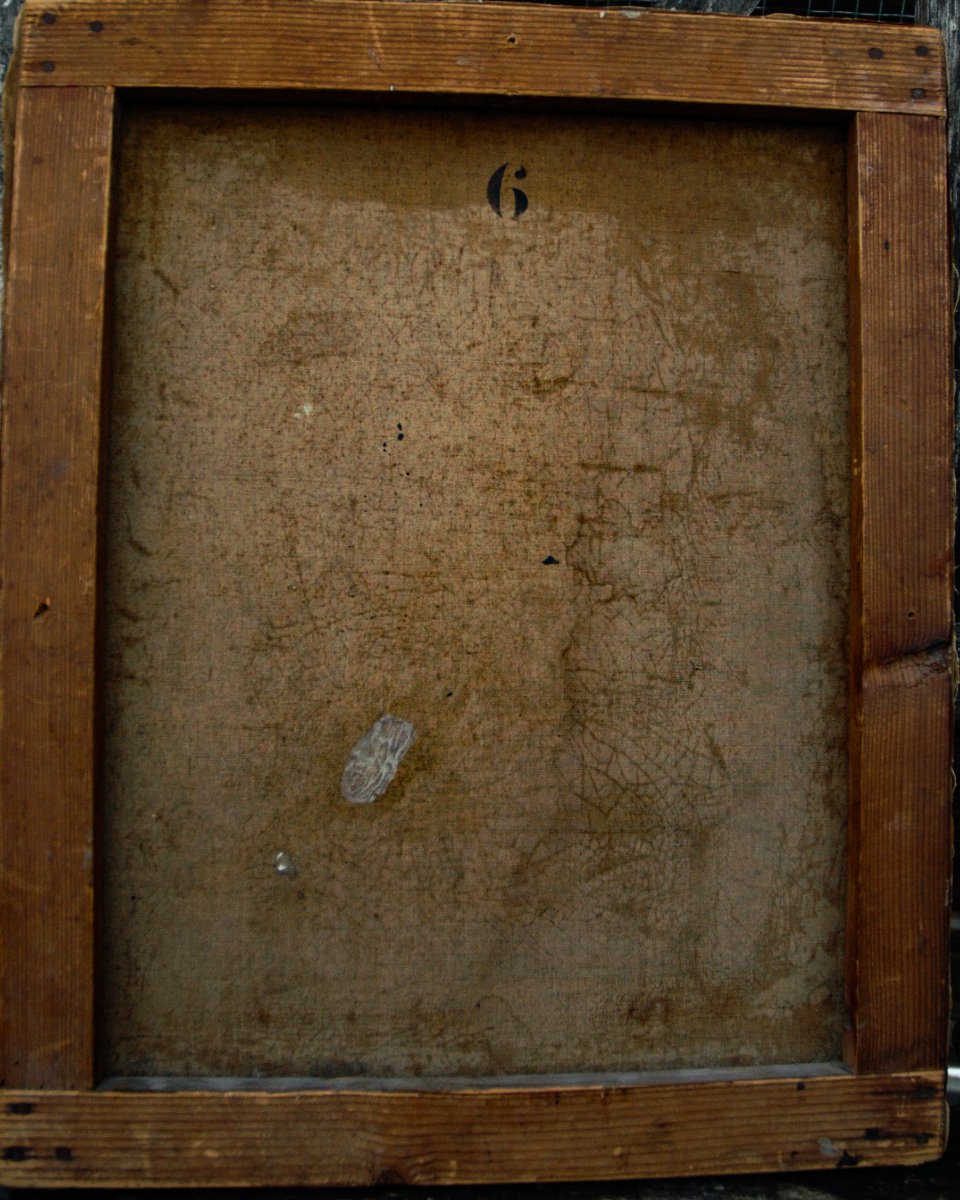 Tableau XIX HST Portrait d'une jeune femme non signé-photo-2