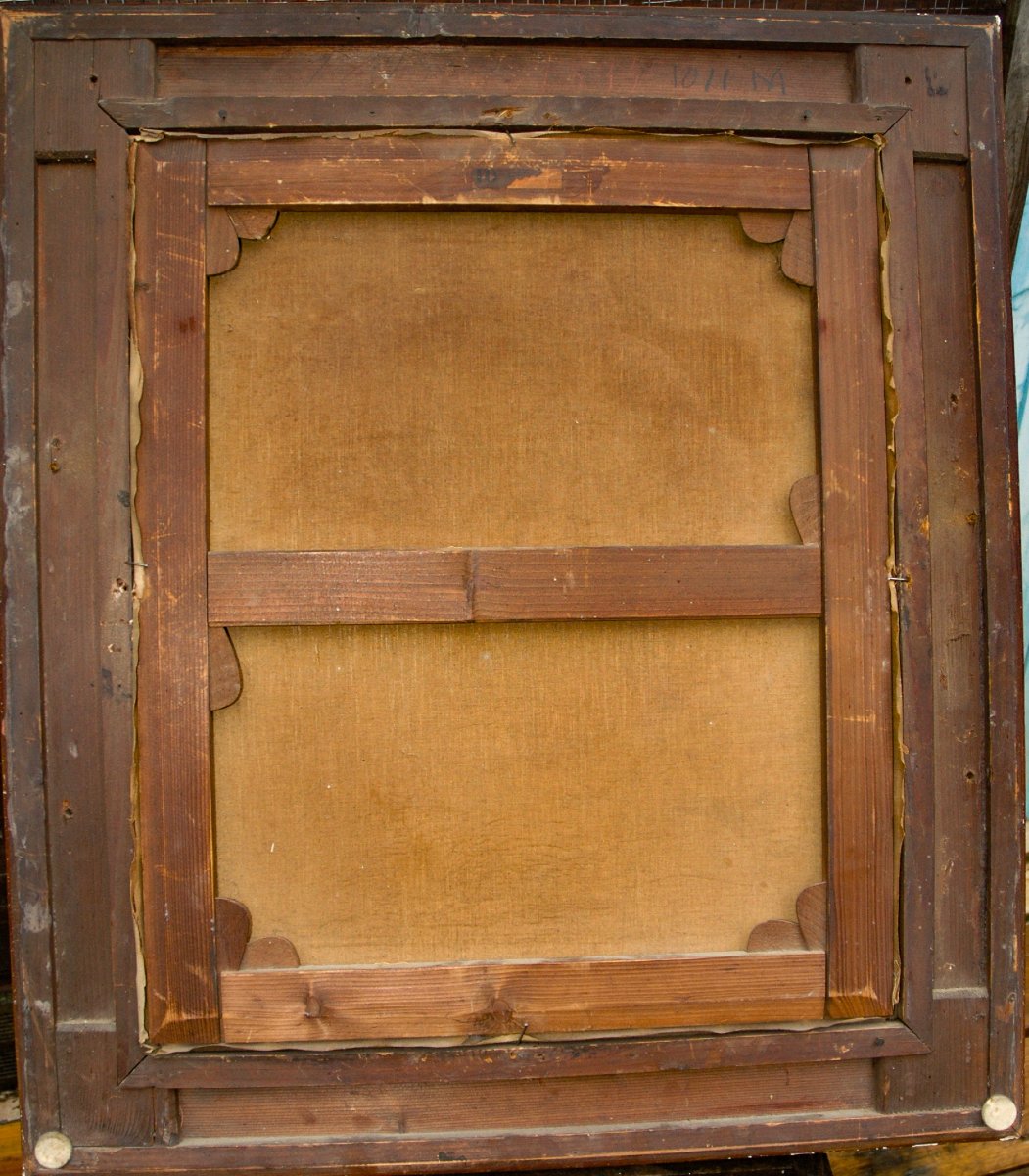 19th Century Oil Painting, Portrait Of A Young Girl, Signed Georges Mouton -photo-1