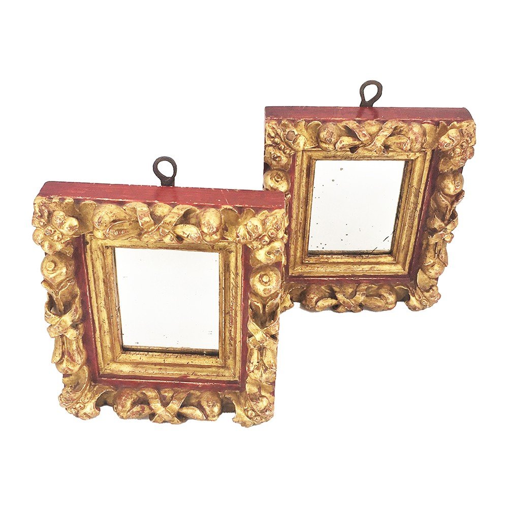 Pair Of Spanish Mirrors From The Eighteenth Century-photo-3