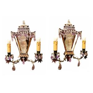 Pair Of Oriental Sconces