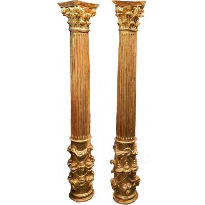 Pair Of Columns 18th Century