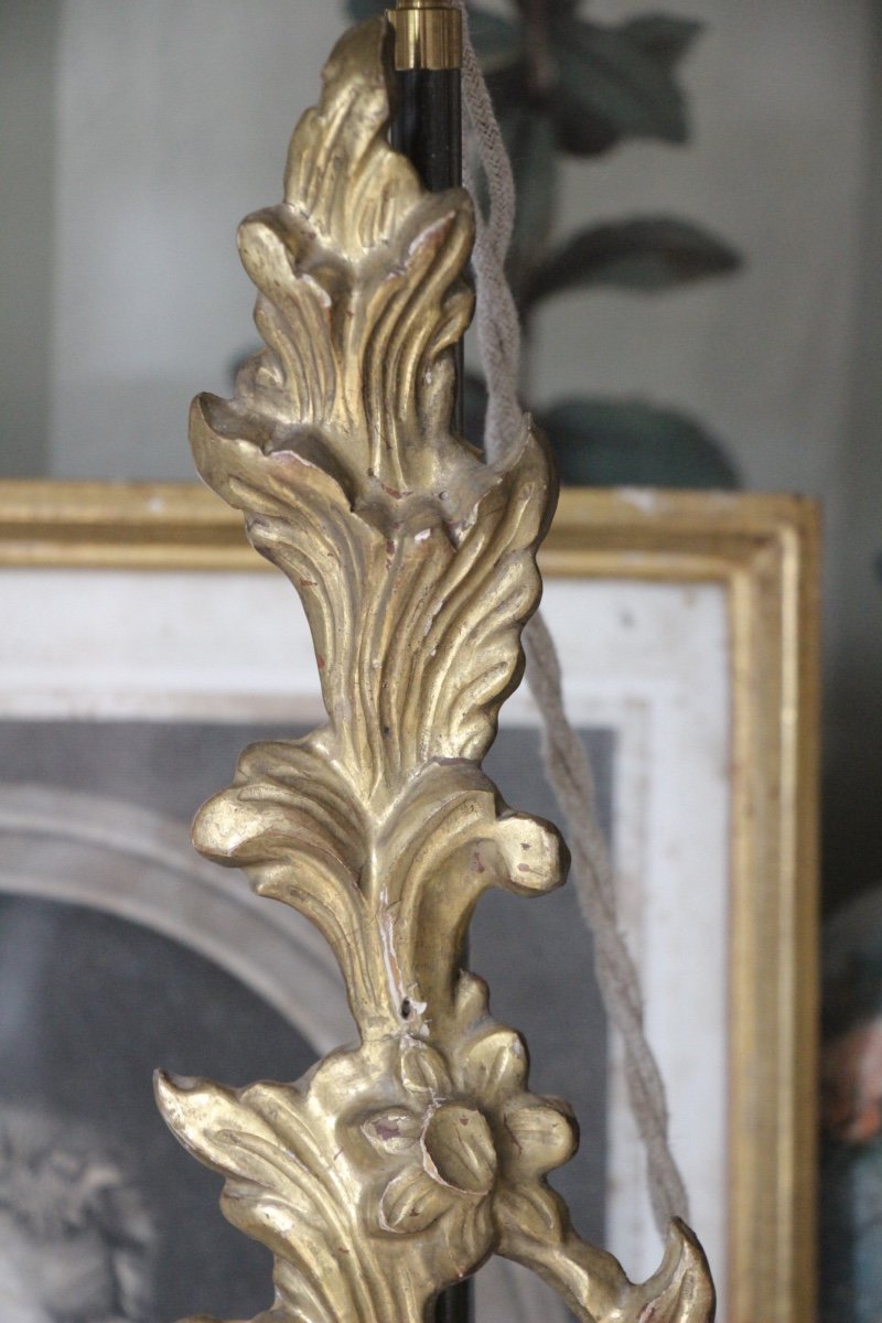 Pair Of 18th Century Foliage Lamps-photo-2