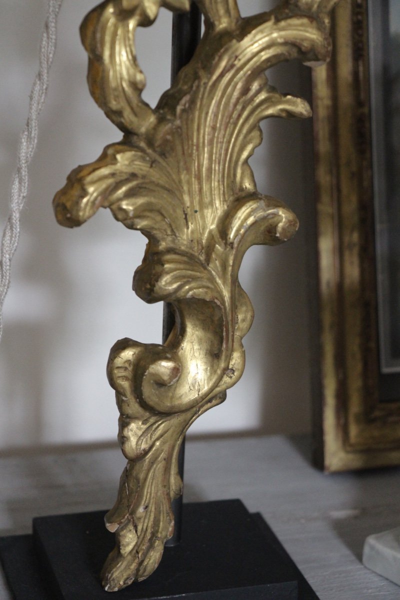 Pair Of 18th Century Foliage Lamps-photo-3
