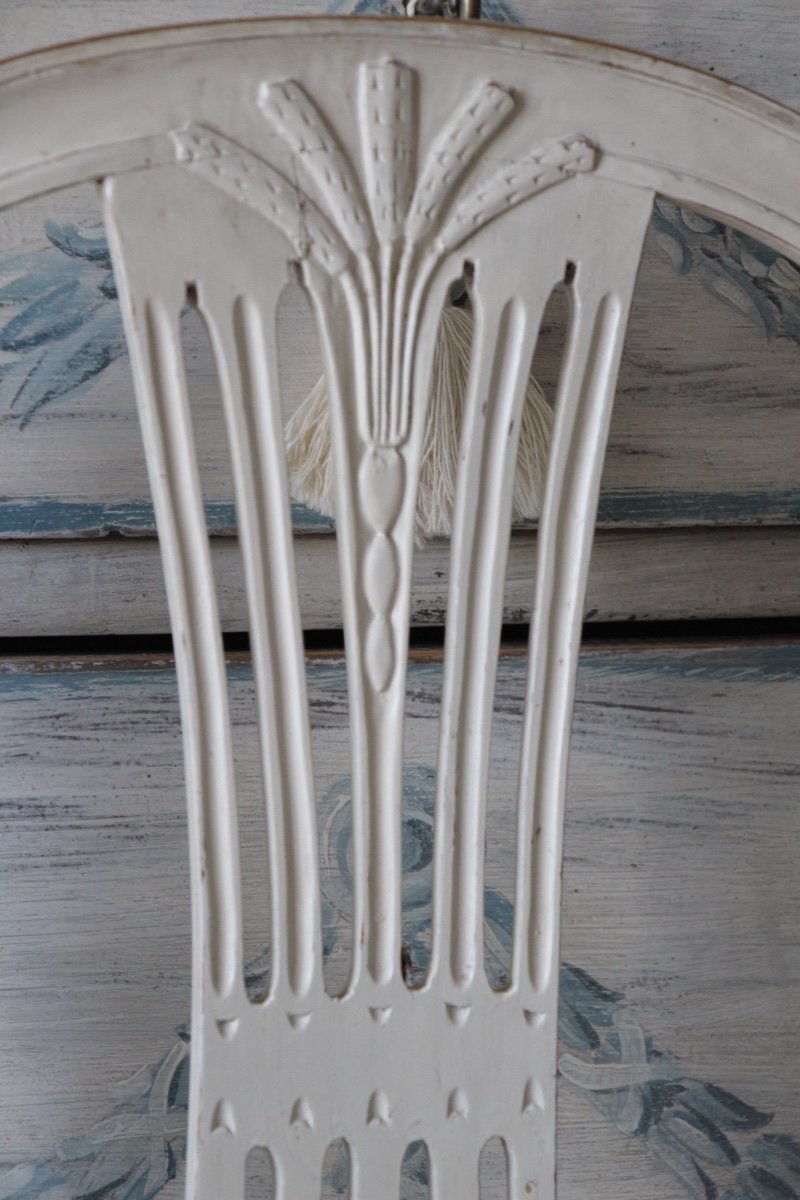 19th Century Painted Swedish Chairs-photo-4