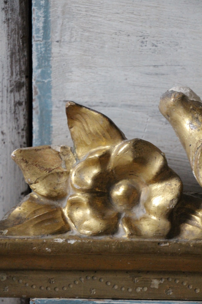 18th Century Gilded Carved Wooden Frieze-photo-2