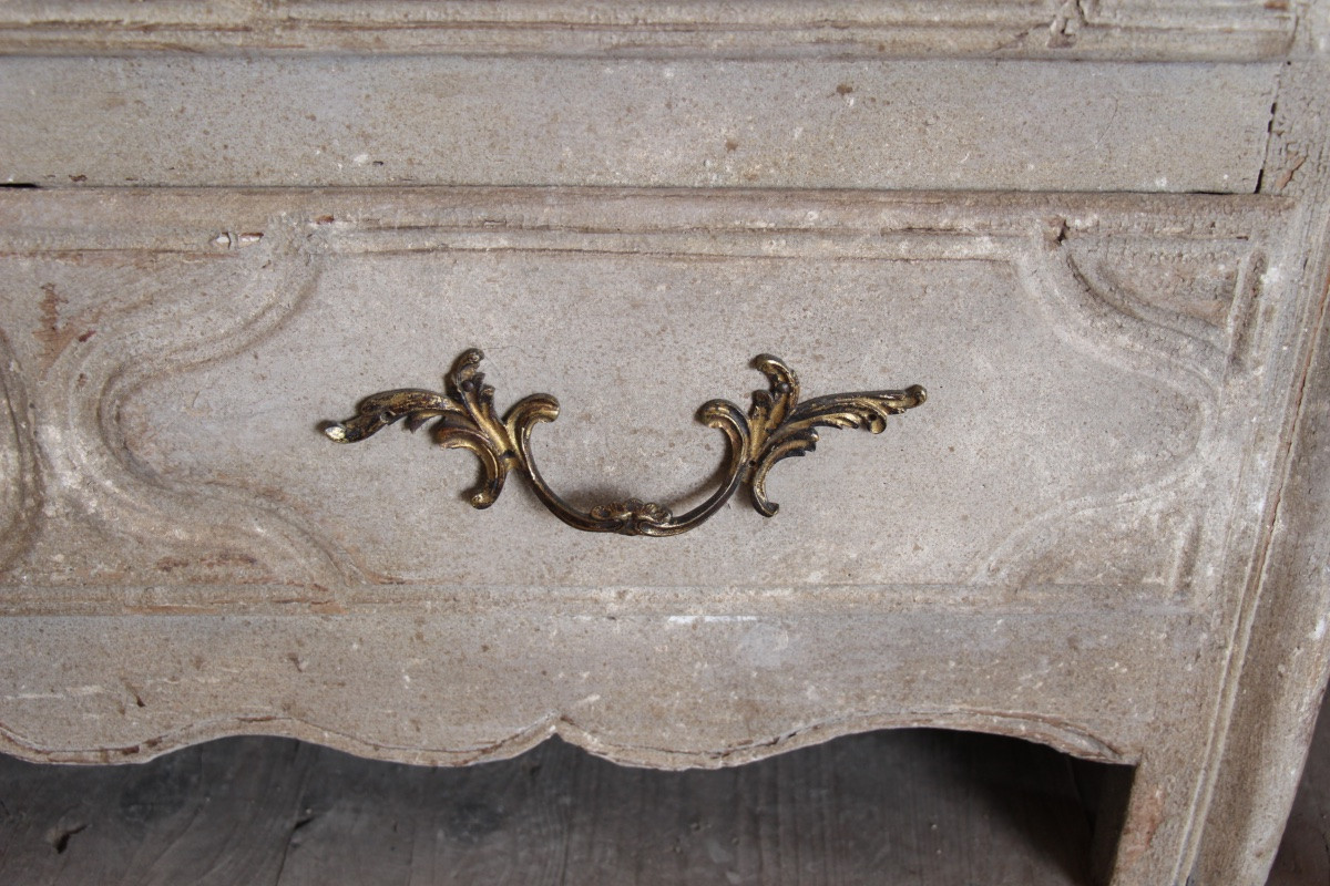18th Century Painted Parisian Chest Of Drawers-photo-4