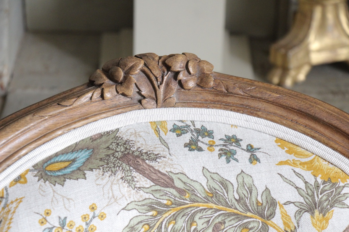 Pair Of 18th Century Cabriolet Armchairs-photo-2