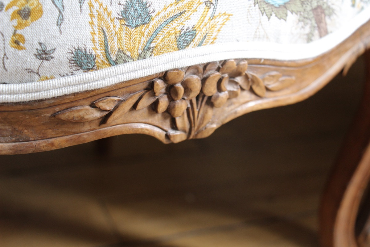 Pair Of 18th Century Cabriolet Armchairs-photo-6