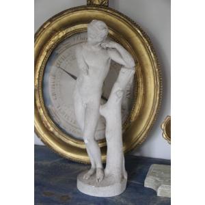 Statue d'Hermès En Plâtre 