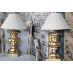 Paire de lampes vase