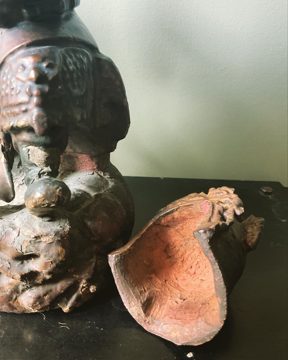 19th Century: Chinese Statuette/reliquary-photo-8