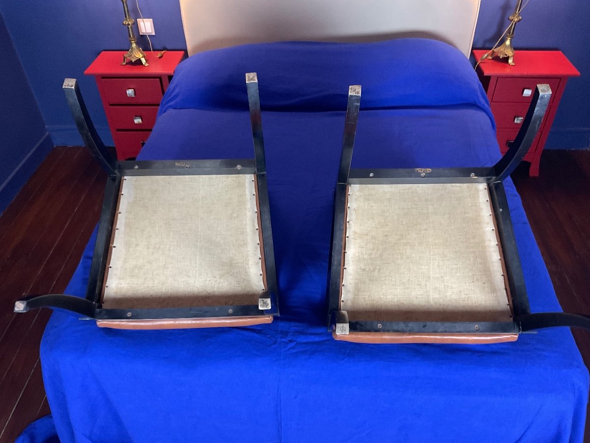 Pair Of Maurice Hirch Armchairs-photo-7