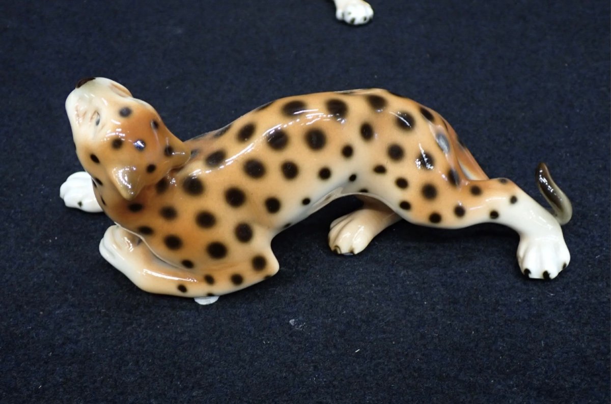 Four Ceramic Leopards -photo-8