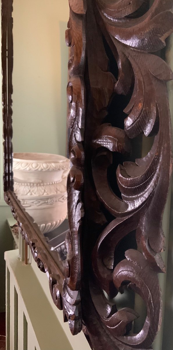 Grand Miroir En Chêne -photo-2