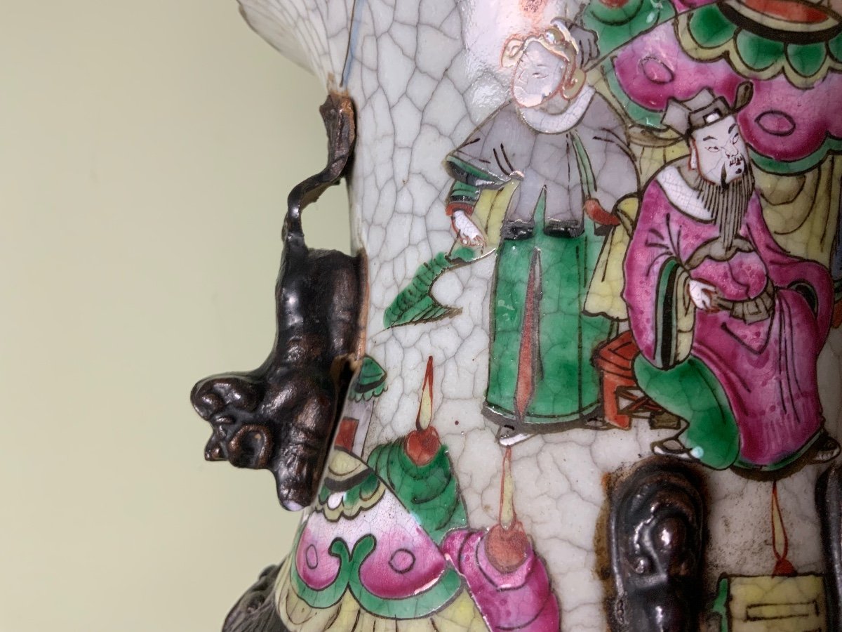 Nankin : Une Paire De Vases-photo-6