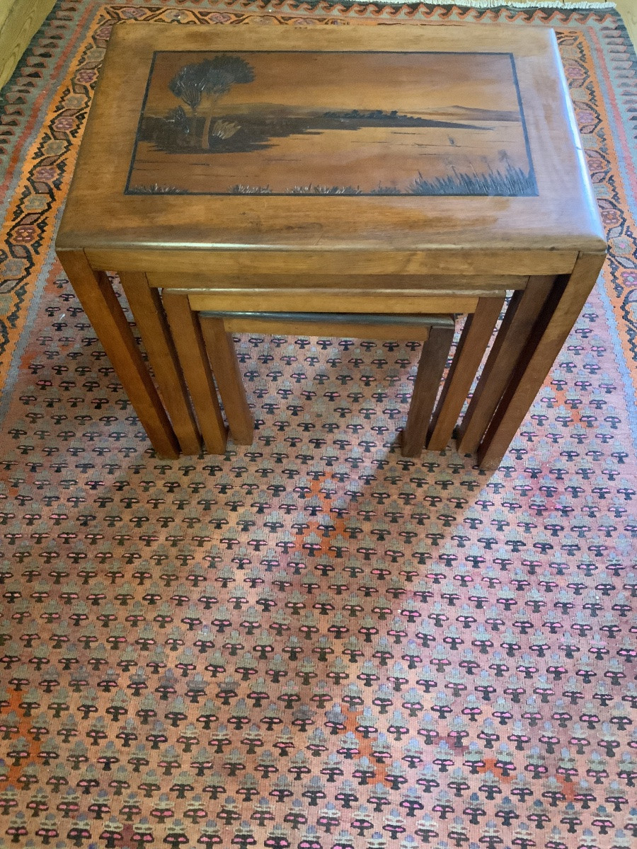 China, 19th Century, Four Nesting Tables.-photo-4