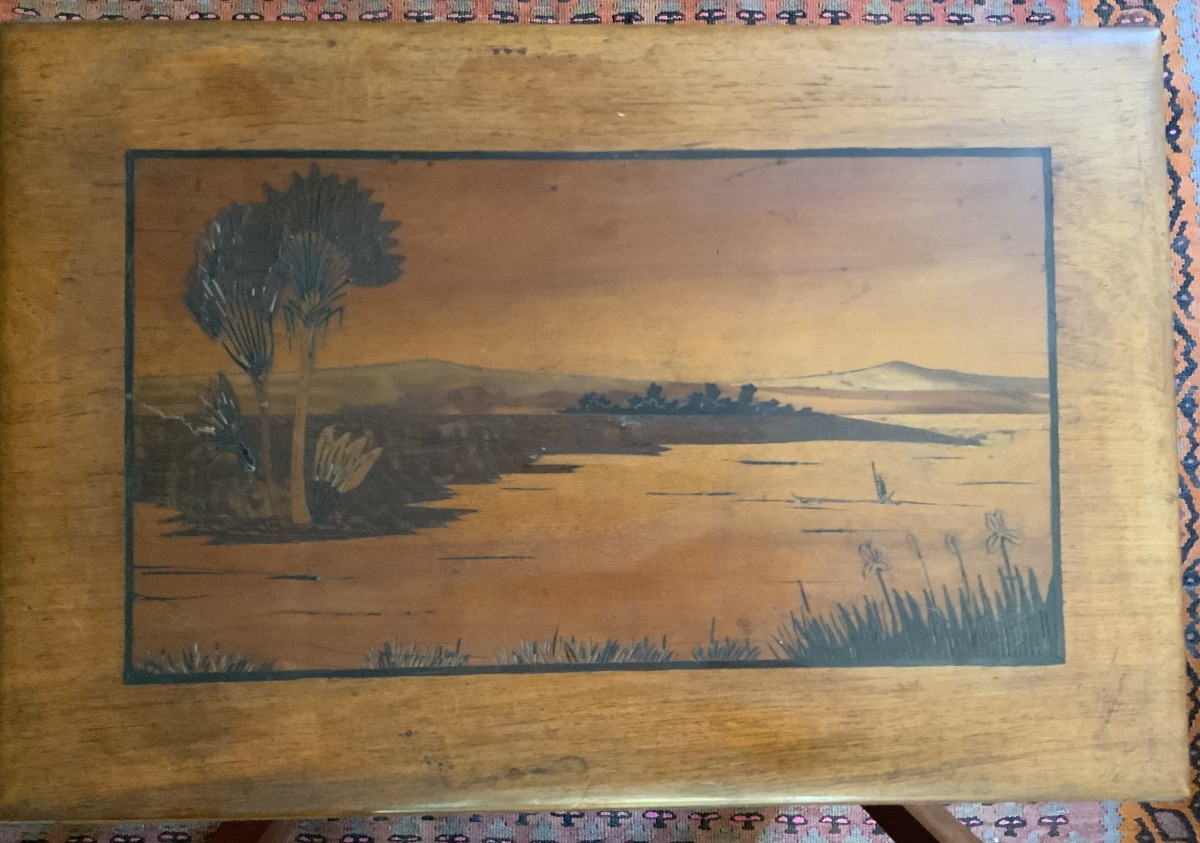 China, 19th Century, Four Nesting Tables.-photo-1