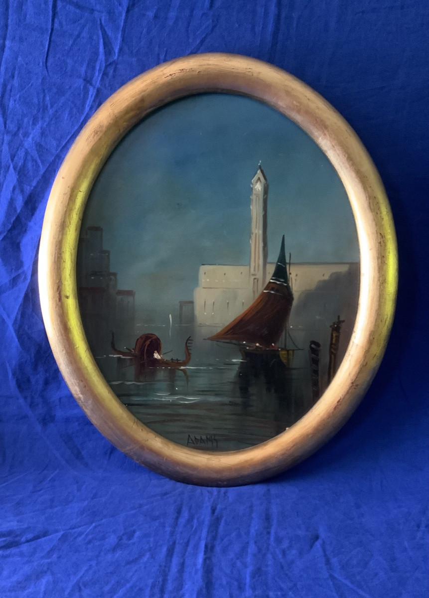 école XXeme Siècle : Deux Vues De Venise.-photo-3