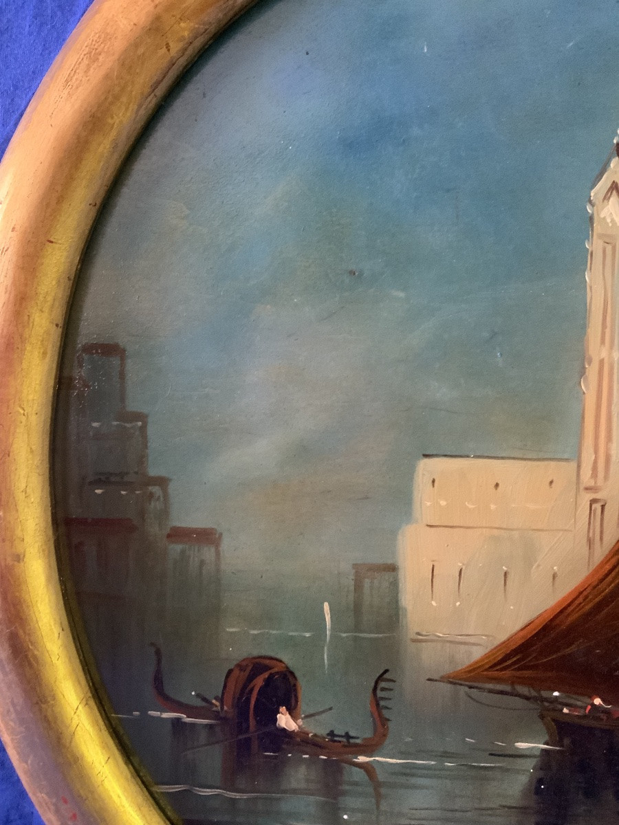 école XXeme Siècle : Deux Vues De Venise.-photo-5