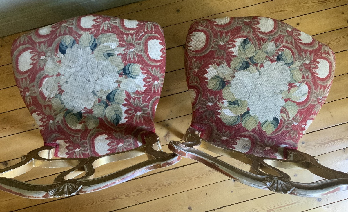 19th Century: A Pair Of Napoleon III Armchairs-photo-3
