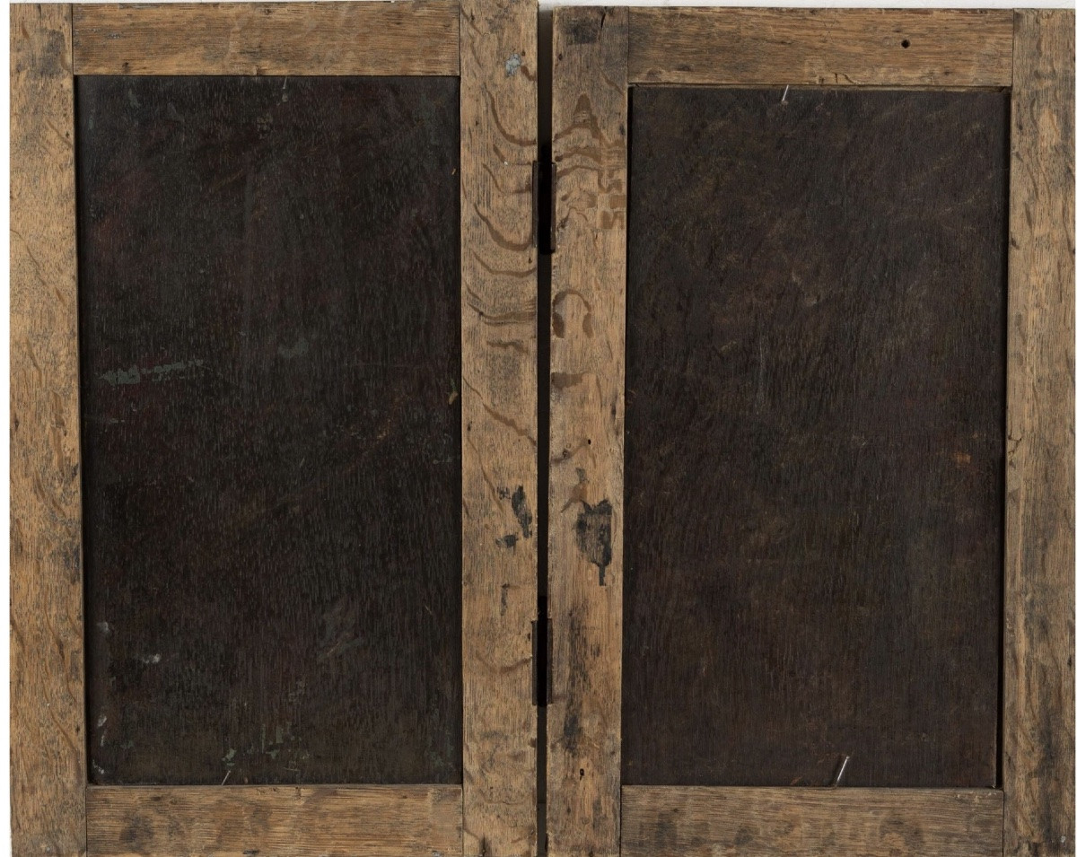 Diptych In The Style Of Memling Depicting Two Donors -photo-1