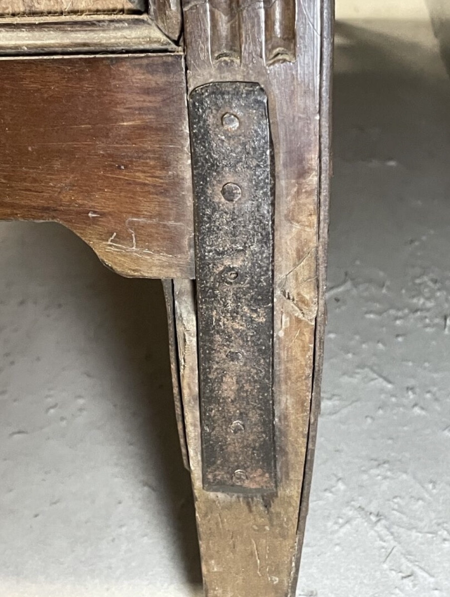 18th Century: Large Cherrywood Trouser Box -photo-6