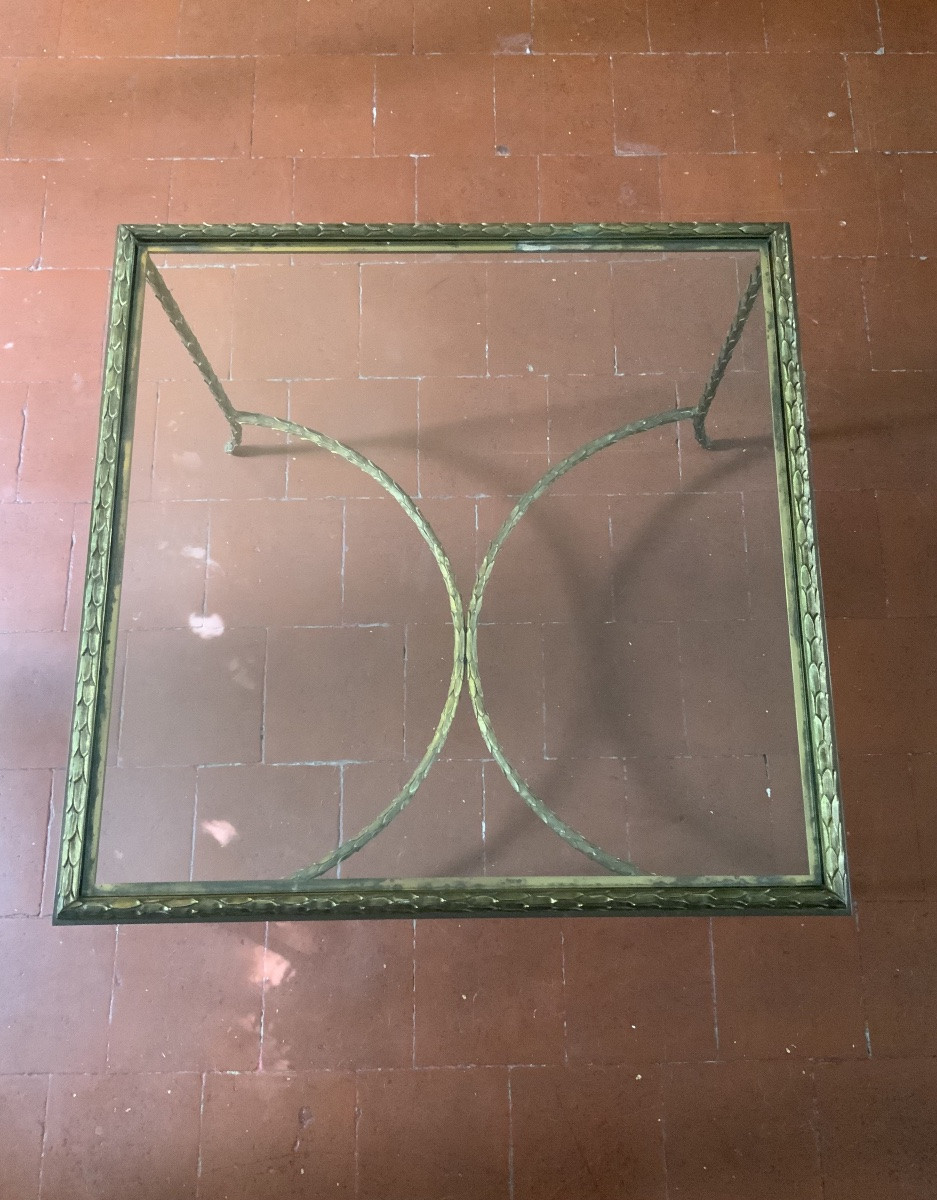 1960/70 : table basse Maison Charles modèle « palmier »-photo-1