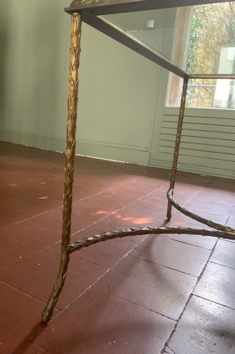 1960/70 : table basse Maison Charles modèle « palmier »-photo-5