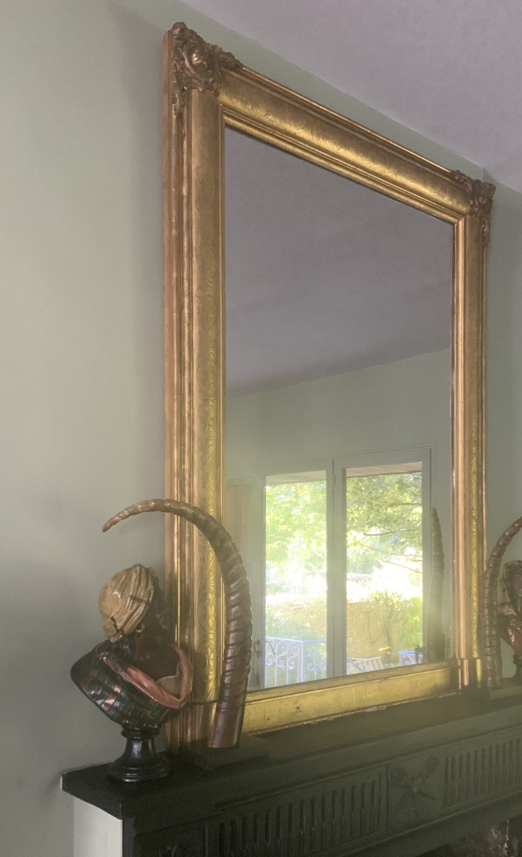 Important miroir d’époque Restauration -photo-2