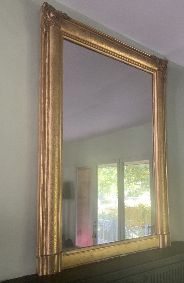 Important miroir d’époque Restauration -photo-1