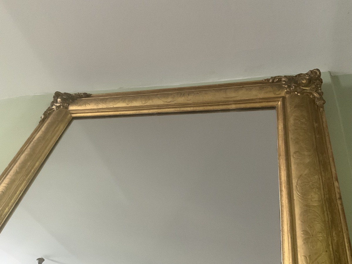 Important miroir d’époque Restauration -photo-3