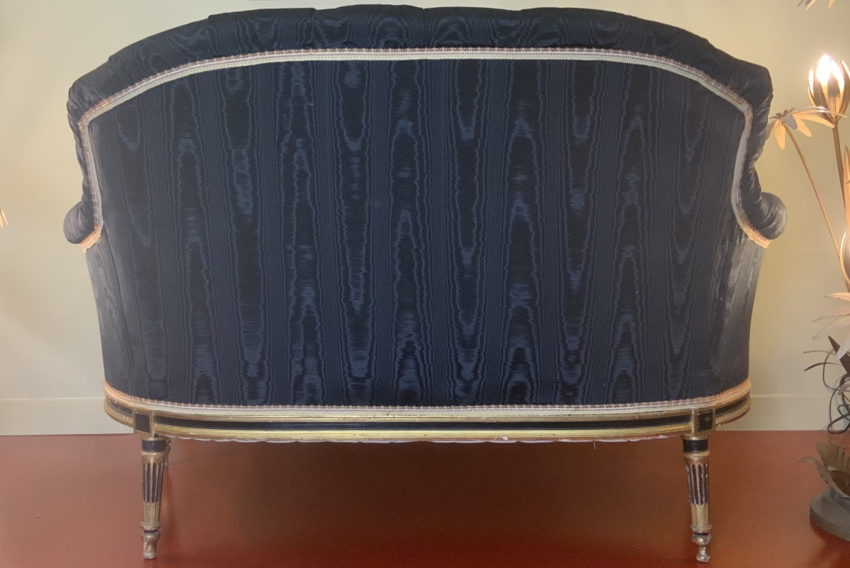 19th Century: Napoleon III Upholstered Sofa-photo-4