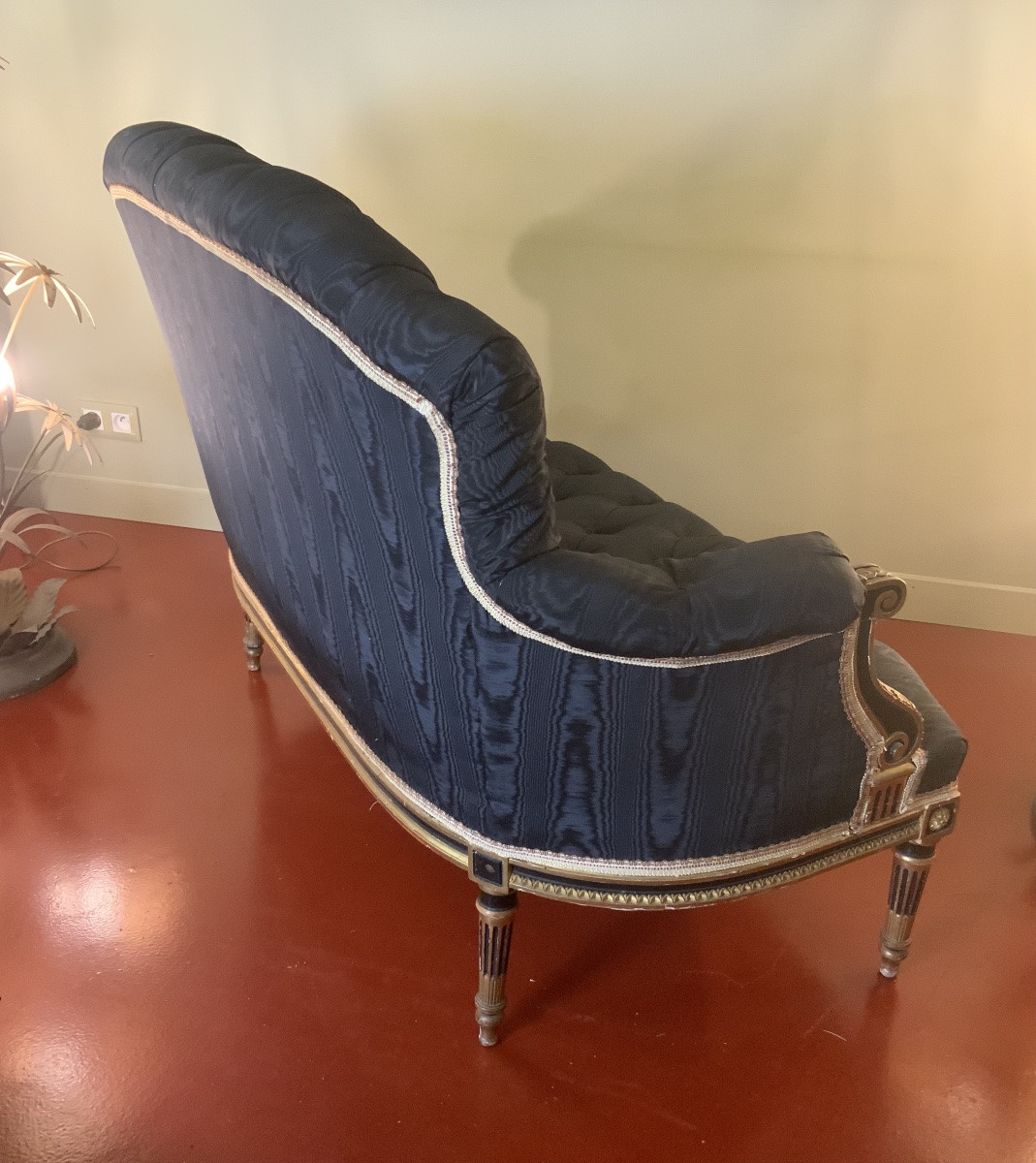 19th Century: Napoleon III Upholstered Sofa-photo-6